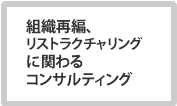 組織再編、リストラクチャリングにかかわるコンサルティグ